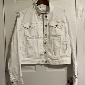 Vineyard Vines White Denim Jacket in White Cap
